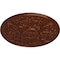 Ekena Millwork Versailles Ceiling Medallion (Canopies up to 3 1/4"), 33"OD x 1 3/4"P, Burnished Mahogany Crackle CM33VEBMC - alternate 4